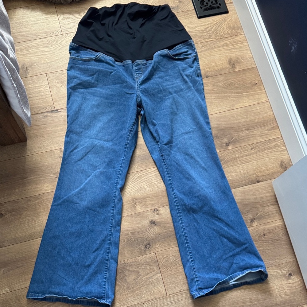 Maternity Women's Flare Jeans - Blue